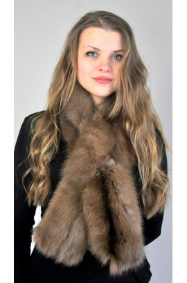 Sable fur scarf